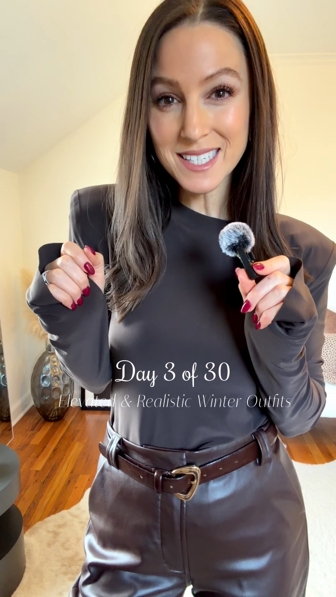 Day 3 of Elevated and Realistic Winter Outfits - for a girls dinner!

SIZING:
• top true to size
• pants size down one
• shoes true to size (I size down a half a size because I do the wide width!)
• jacket true to size 

#LTKootd #LTKOver40