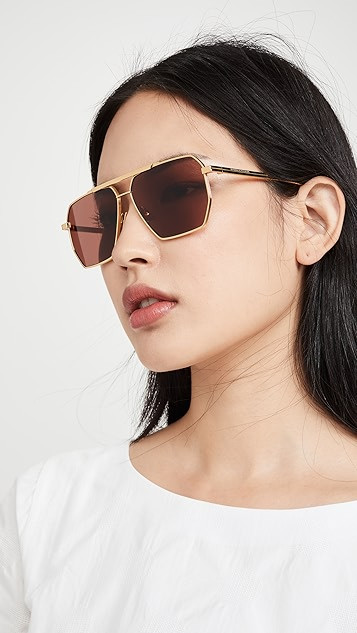 Geometric Navigator Sunglasses | Shopbop