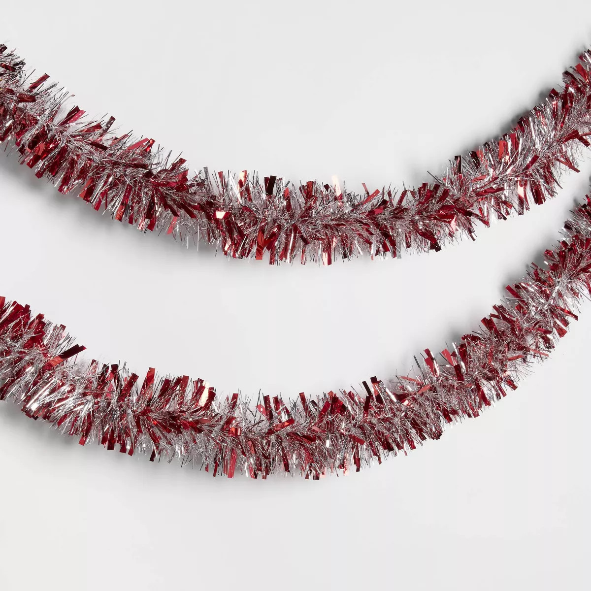 10' Tinsel Christmas Garland Silver - Wondershop™ | Target