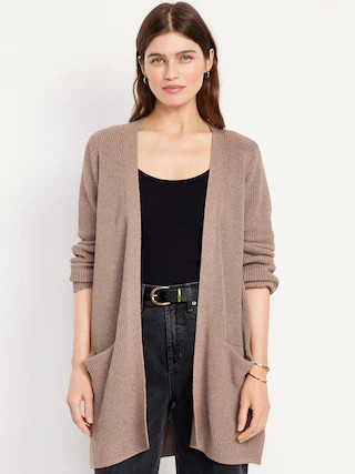 Longline Open-Front Sweater | Old Navy (CA)