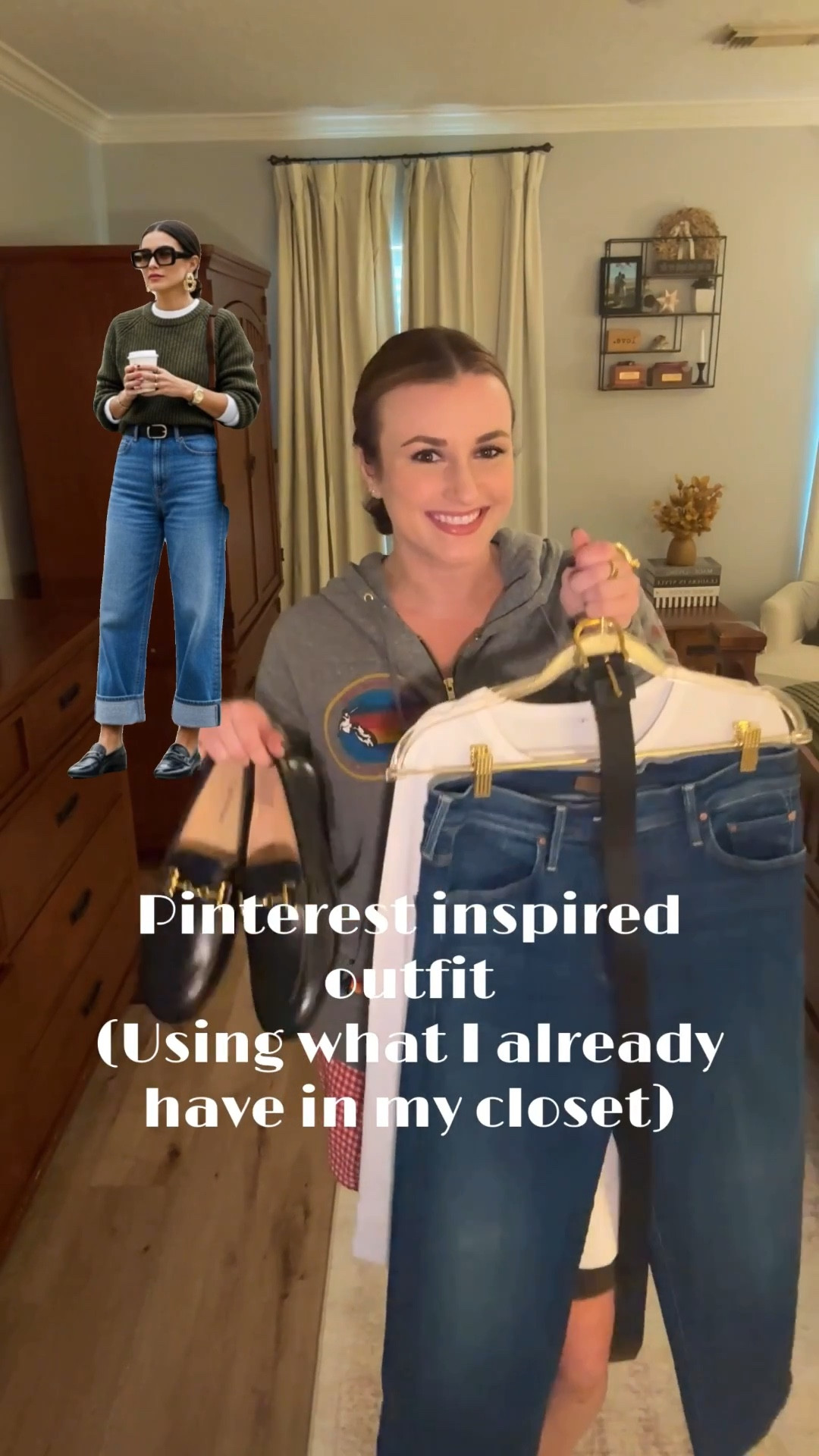 Recreating this Pinterest look with what I already have in my closet! This is a great Fall outfit to wear anywhere. Everything fits TTS! Happy shopping! 

#LTKSeasonal #LTKMidsize #LTKStyleTip