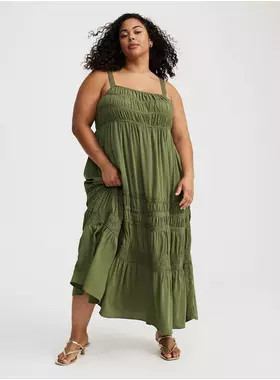Square Neck Lace Inset Maxi Dress | Torrid (US & Canada)