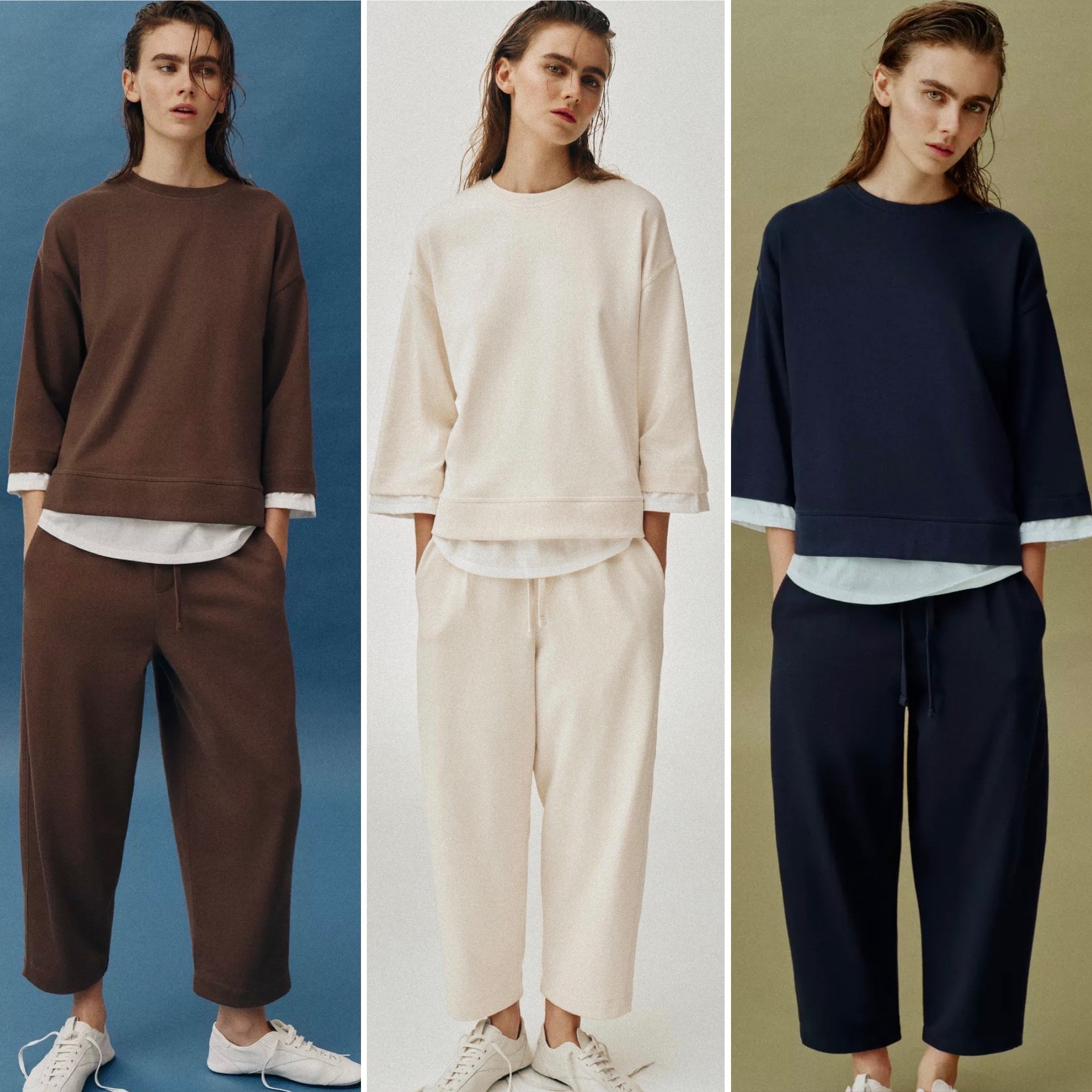 This comfy co ord is cotton and has this clever layering piece attached to the sweatshirt. Perfect for lounging, wfh, travel and weekends away. 

#LTKstyletip #LTKspring #LTKuk