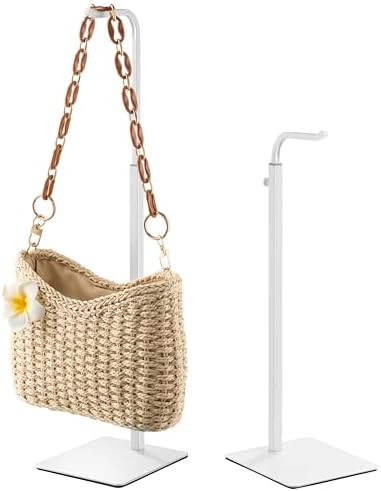 2-Pack Adjustable Tabletop Purse & Banner Display Stands, White | Amazon (US)