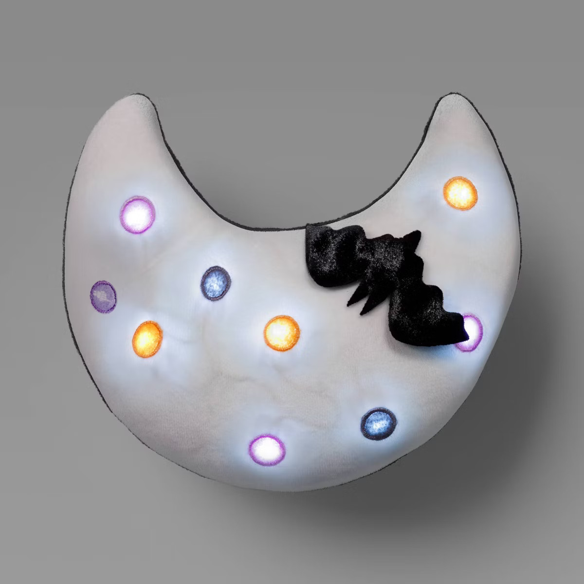 11"x9" Lit Moon Novelty Shaped Throw Pillow - Hyde and EEK! Boutique™ | Target