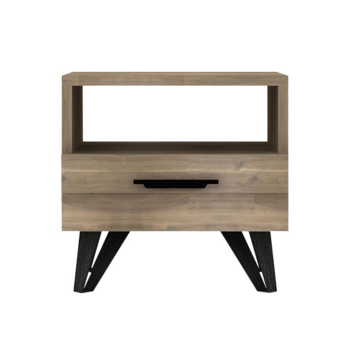 Charlie Mid Century Wood End Table Natural - Abbyson Living | Target