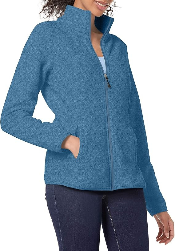 Amazon Essentials Women's Classic-Fit Long-Sleeve Full-Zip Polar Soft Fleece Jacket | Amazon (US)