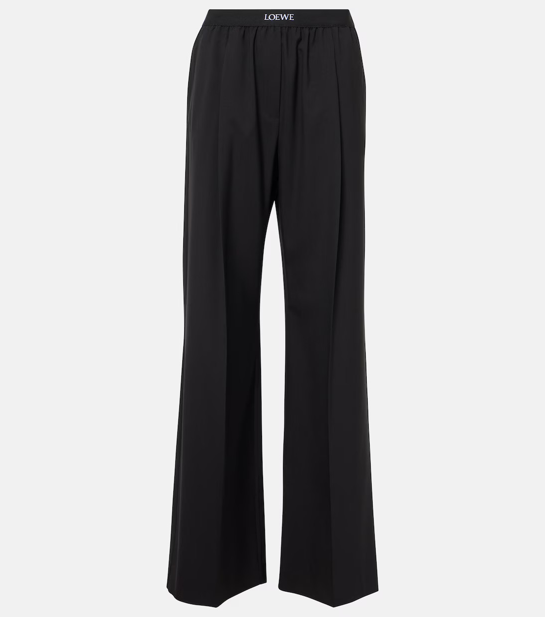 Weite High-Rise-Hose aus Wolle | Mytheresa (DACH)