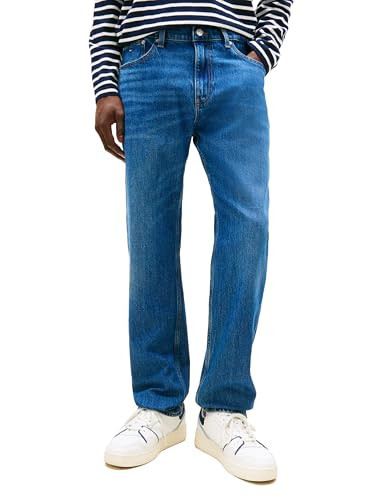 Tommy Jean's Men's Slim Straight Jeans, Denim Dark 32x30 | Amazon (US)