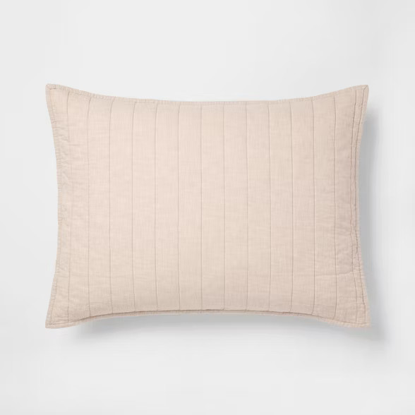 Chambray Linen Blend Sham - Threshold™ | Target