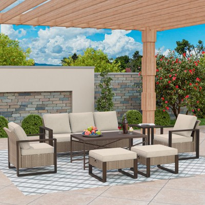 UPTIOT 7-Piece Outdoor Patio Conversation Set | Target