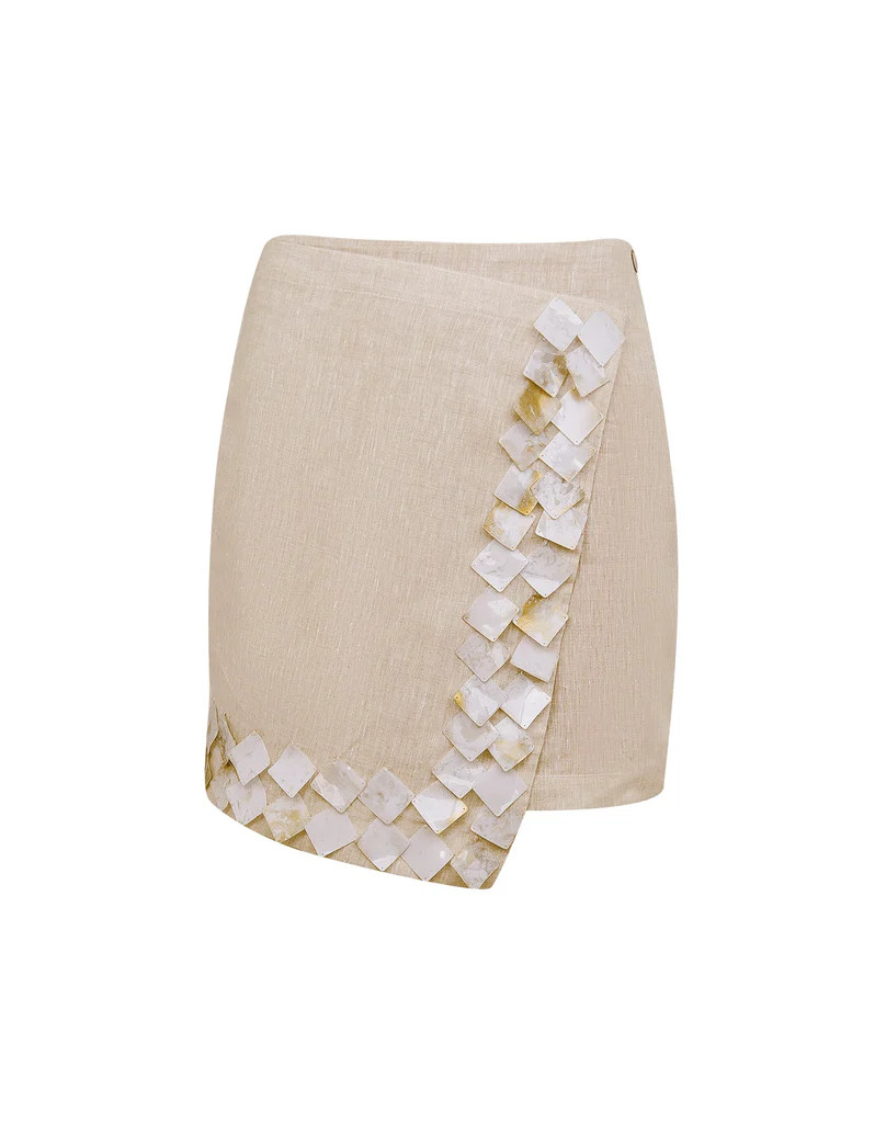Meire Mini Skirt - Natural | ViX Swimwear