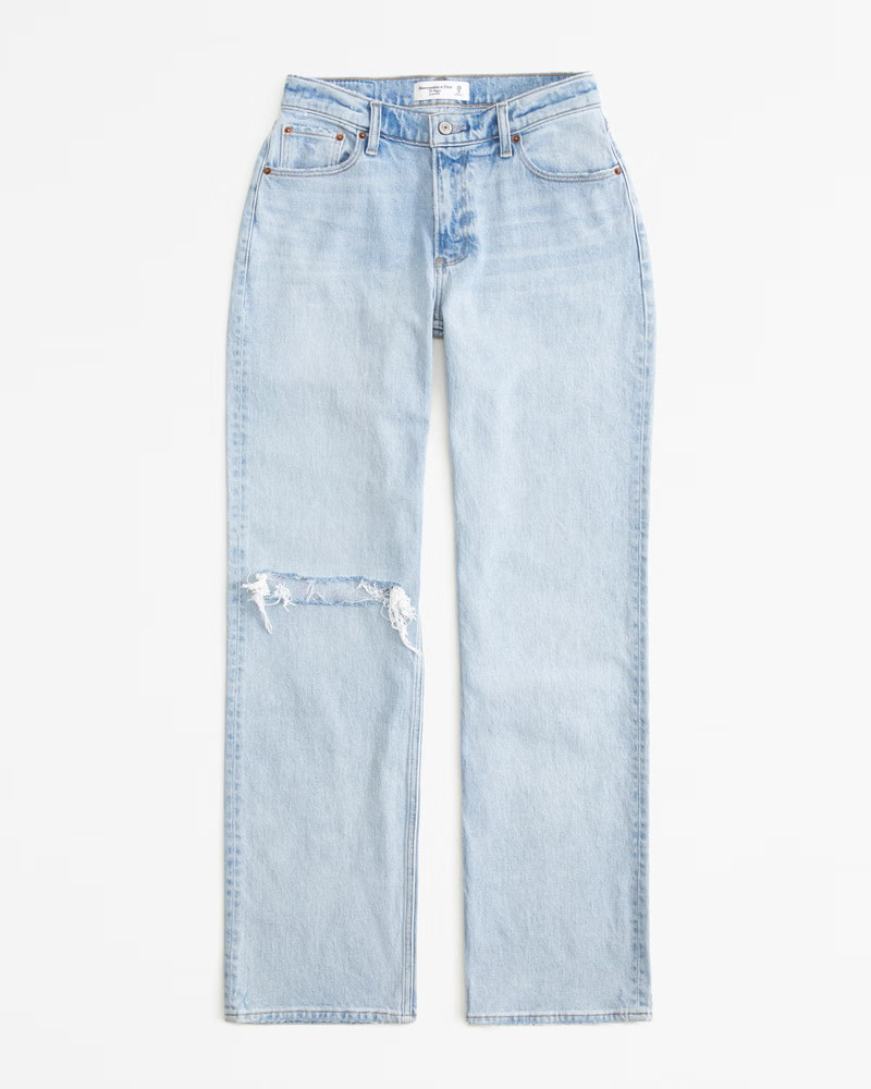 Curve Love Low Rise Baggy Jean | Abercrombie & Fitch (US)