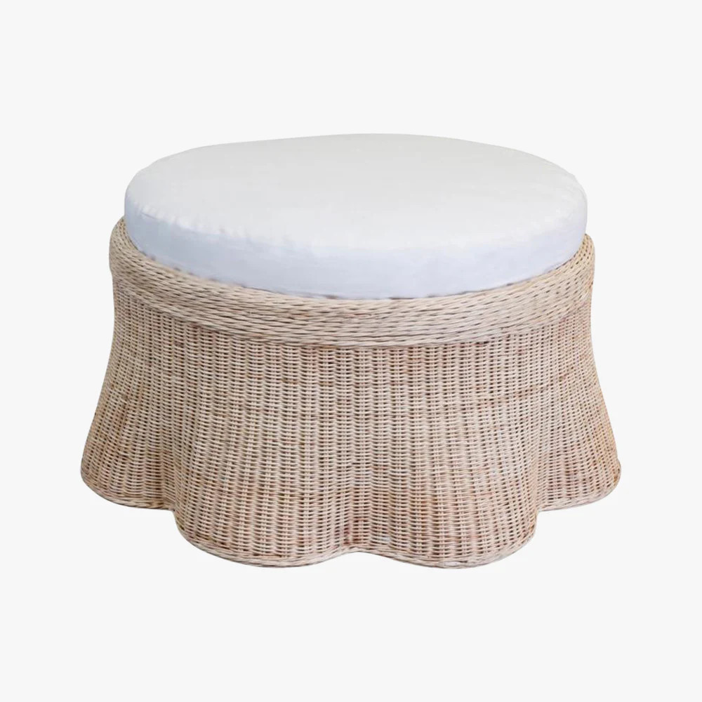 Harbour Island Round Ottoman | Dear Keaton