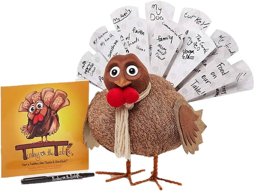 Turkey On The Table Thanksgiving Activity for Kids and Families (Includes Book, Turkey, Pen, & 13... | Amazon (US)