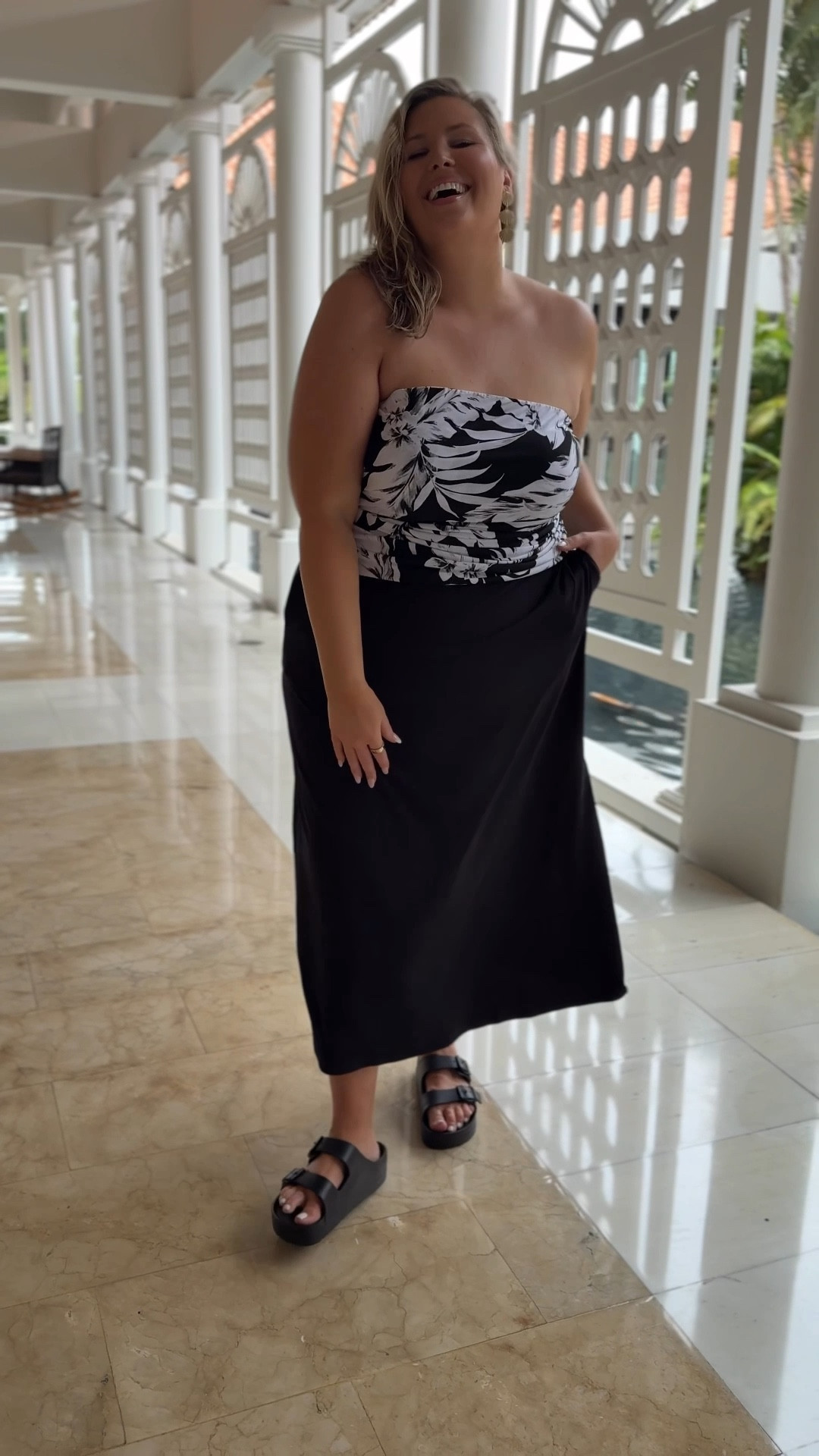 The easiest and comfiest little outfit combo to slip on for dinner on vacation!! Love the fabric, it’s cooling and not clingy! Felt so confident in this! Wearing 18/20 in top and skirt! 3x in undershorts (code Ashleydxspanx at checkout)

#LTKSummerEdit #LTKPlusSize #LTKTravel