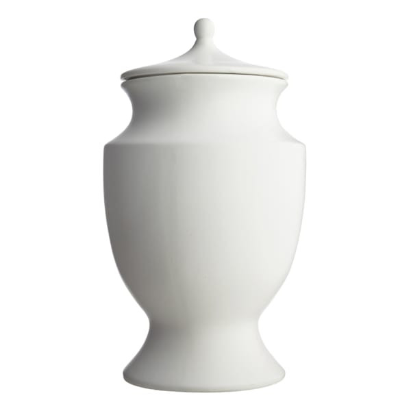 Providence White Ceramic Ginger Jar, 17.7" | At Home