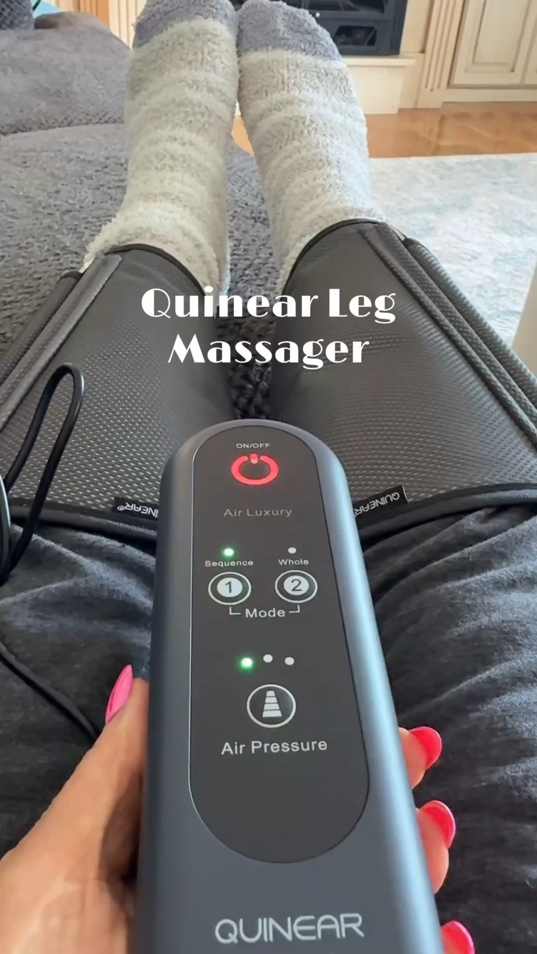 One of my favorite ways to unwind after a long day 🙌 This leg massager feels SO good when my legs are tired from being on my feet all day. Easy to use, relaxing, and definitely one of those things I didn’t know I needed! ✨

#LTKHome #LTKFinds #LegMassager #SelfCareFinds #Relaxation #HomeFavorites #WellnessFinds
