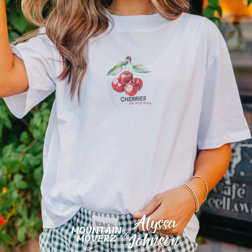 Cherries Relaxed Boxy Tee | Mountain Moverz