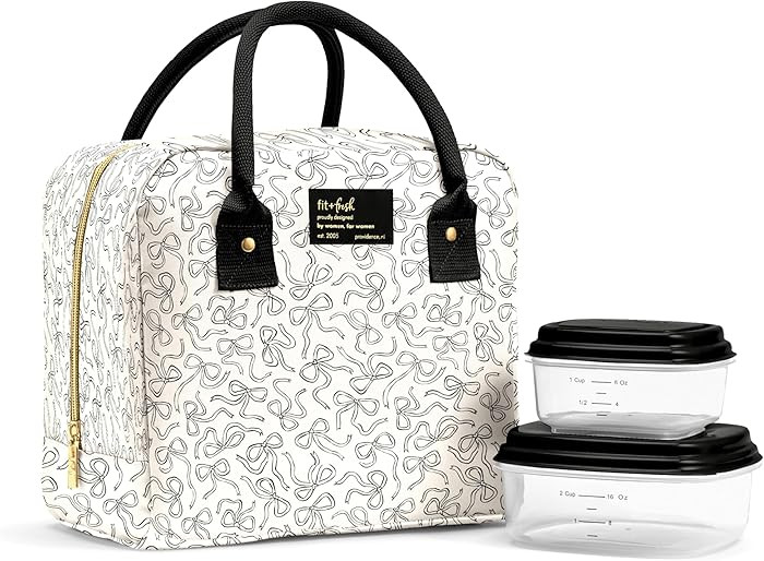 Fit & Fresh Bloomington Lunch Bag for Women - Insulated Large Lunch Box for Work with Containers,... | Amazon (US)