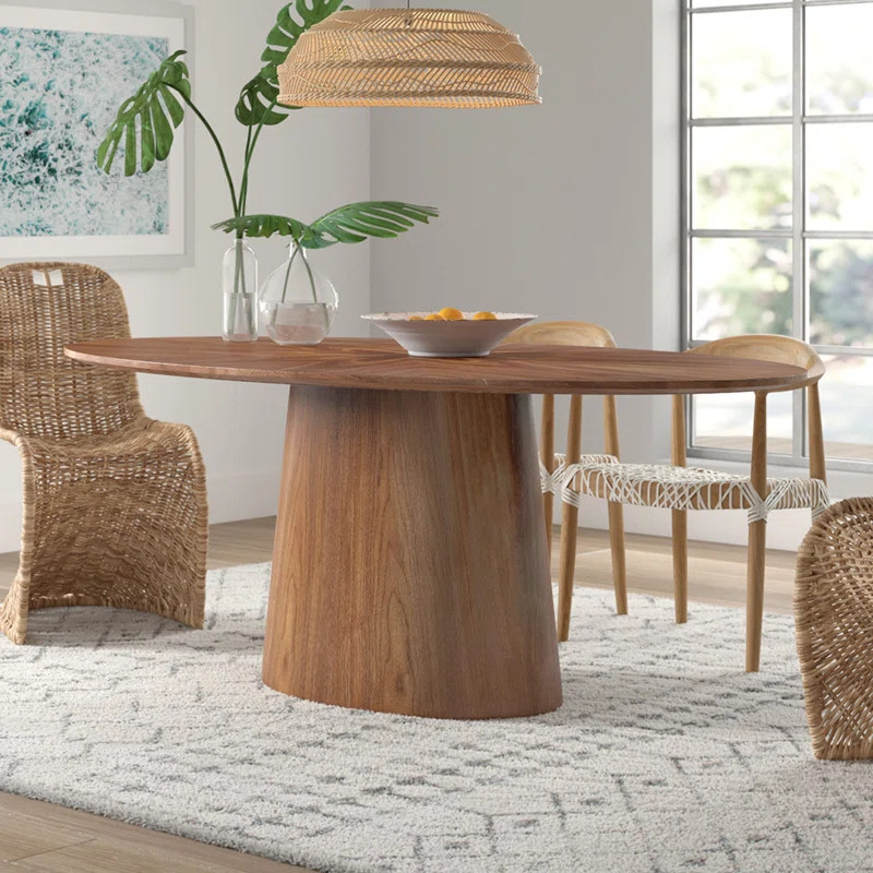 Adara 78.5" Oval Dining Table | Wayfair North America