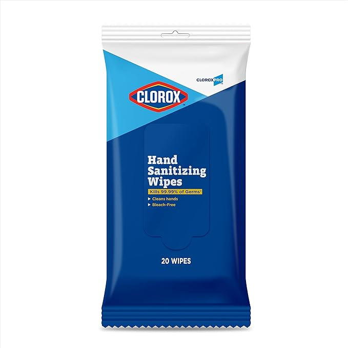 Clorox Pro Hand Wipes in Resealable Pouch, 20 Ct | Clorox Alcohol Free Wipes with BZK | Clorox Ha... | Amazon (US)