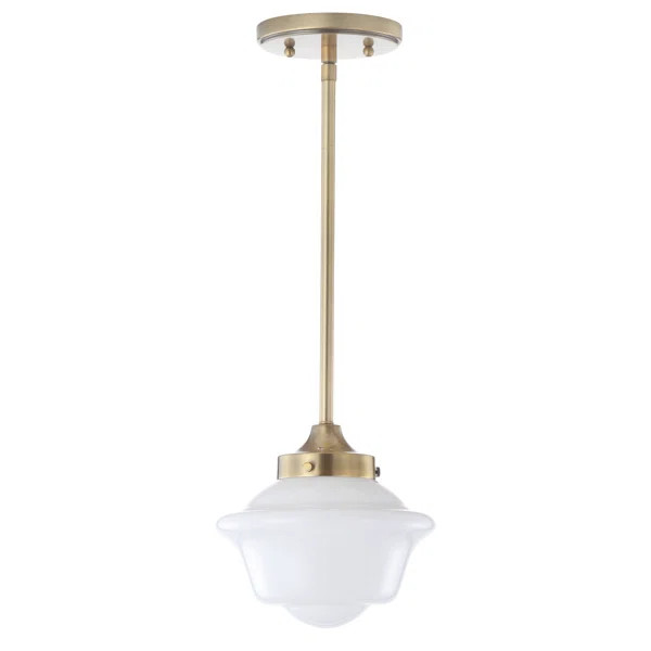 Gallucci 1 - Light Single Schoolhouse Pendant | Wayfair North America