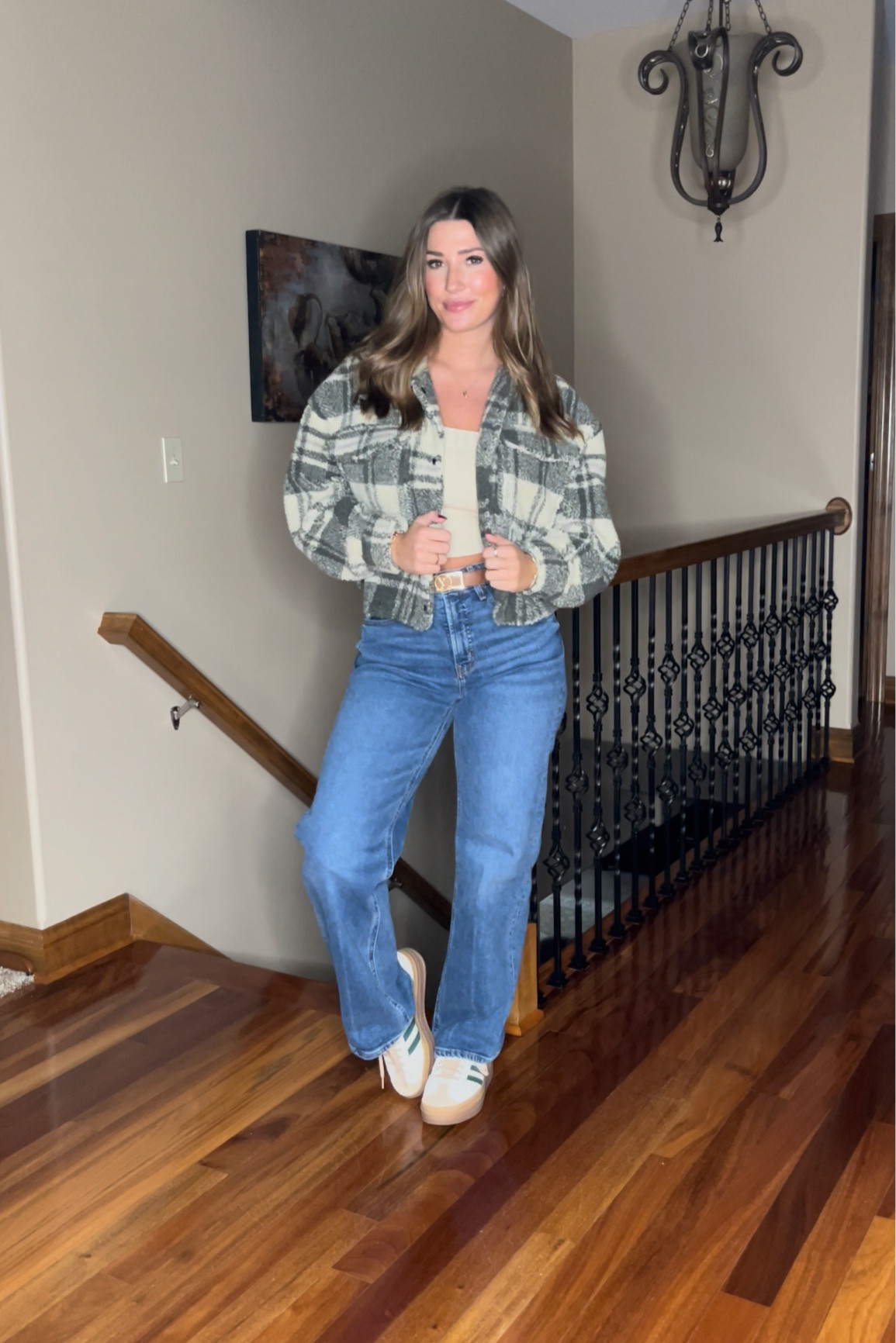 Currently loving: this plaid jacket 🤍

-
fall outfits / outfit inspiration for fall / affordable jacket / comfortable outfit / plaid jacket / neutral fall colors / casual fall outfit / fall sneakers / casual outfits / gazelle adidas sneakers / green outerwear / how to style a jacket /  oldnavyjeans / #oldnavystyle #ootd #fallootd #falloutfit #fallstyle #fallfashion #whatimwearing #gazelleadidas #gazelle #affordablefashion #adidas #adidasoriginals #LTKHolidaySale 

#LTKstyletip #LTKshoecrush