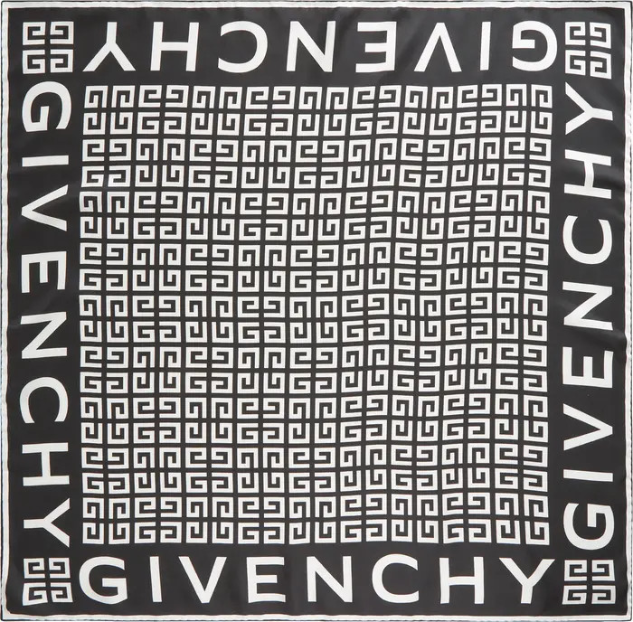 Givenchy 4G Monogram Silk Twill Square Scarf | Nordstrom | Nordstrom