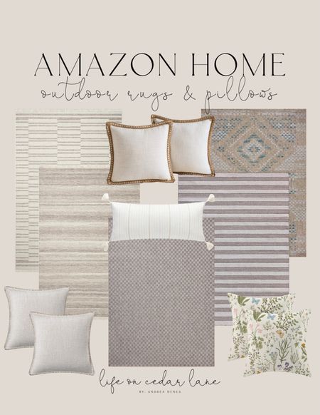 Patio season is in full swing, and these outdoor rugs and pillow finds will elevate your backyard space! 

#founditonamazon

#LTKsalealert #LTKhome