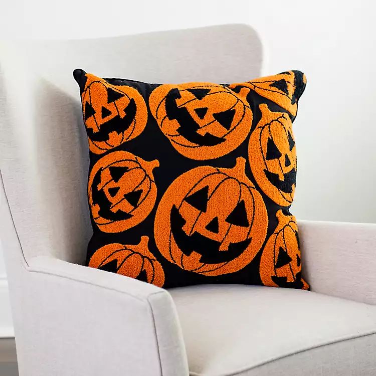 Jack-O-Lanterns Halloween Pillow | Kirkland's Home