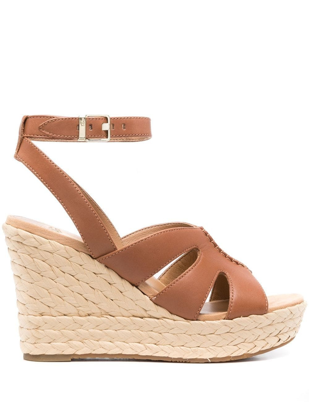 UGG braided-wedge heeled espadrilles - Brown | Farfetch Global