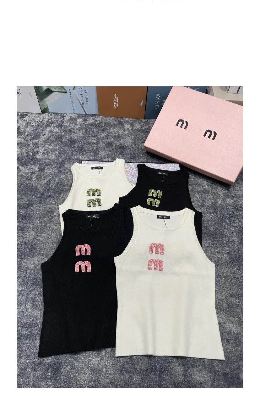 Womens Knit Vest M M High Qulity Designer Womens Sleeveless Shirt Stylish Slim Fit Knit Tops Knit... | DHGate