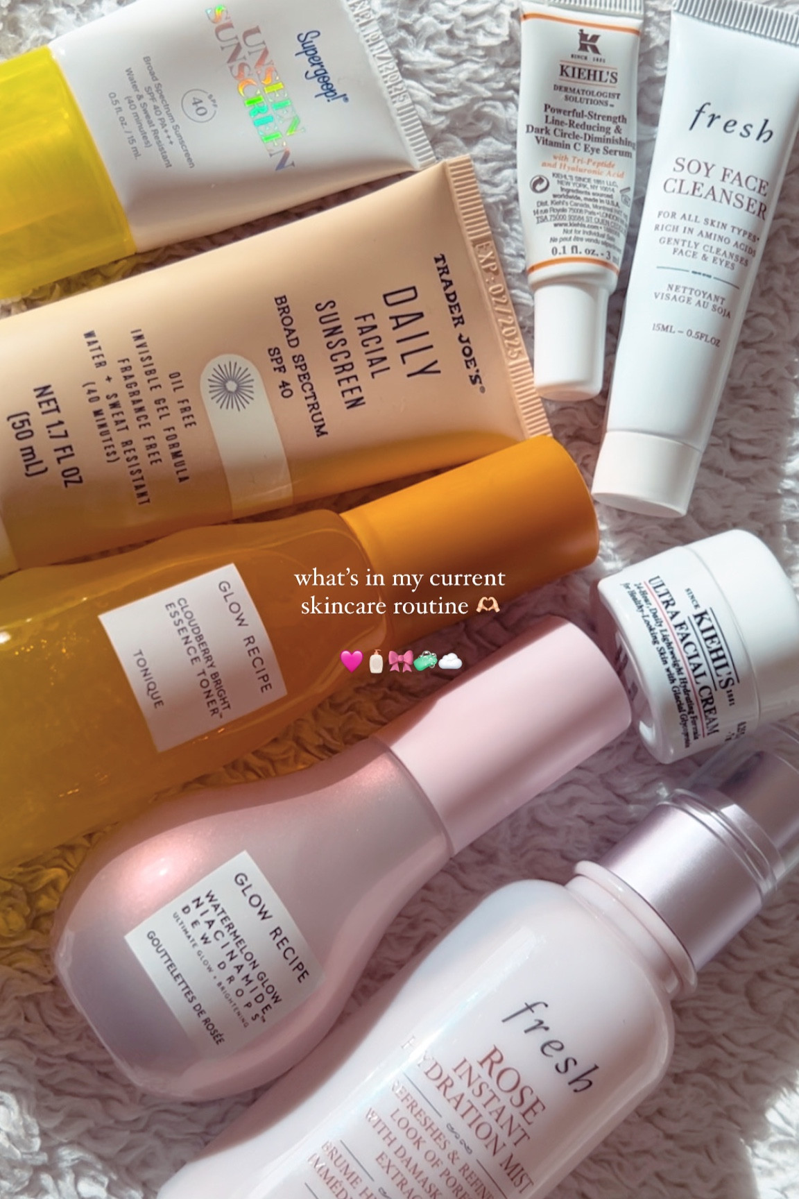 What’s in my current skincare routine as a girl in her early 20’s ☺️



(some products gifted/pr 🎀💕✨)

#LTKbeauty