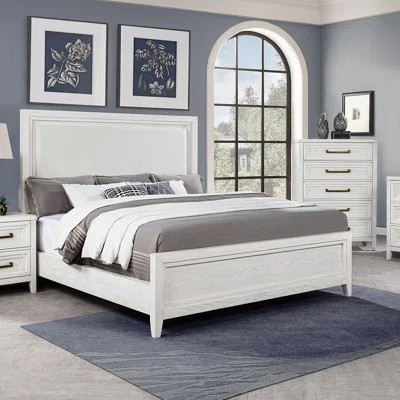 Modern Upholstered Queen Size Bed Frame With Headboard | Wayfair North America