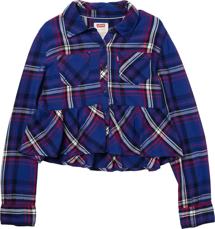 Levi's® Western Button Front Ruffled Shirt | Nordstromrack | Nordstrom Rack