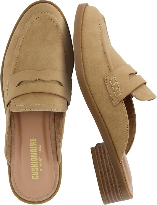 CUSHIONAIRE Women's Prescott Slip On Mule +Memory Foam, Wide Widths Available | Amazon (US)