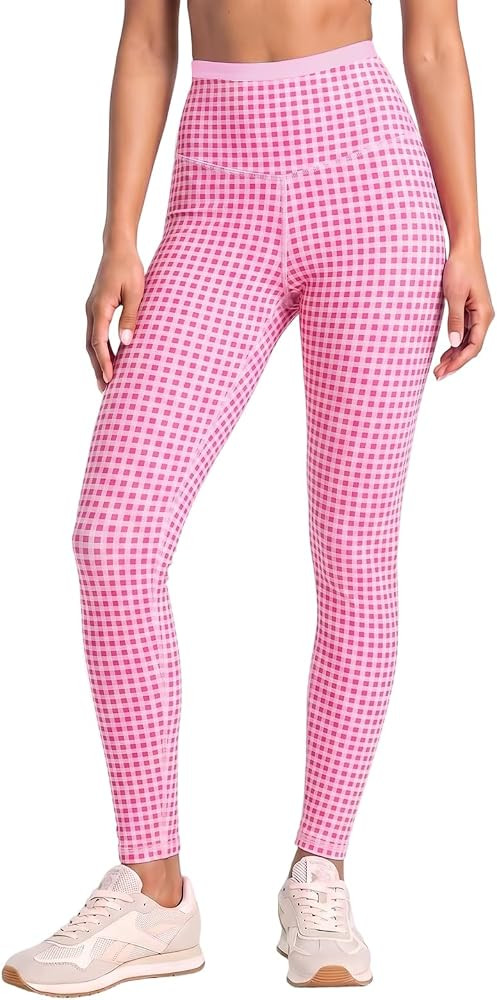 Aoysky Womens Gingham Workout Leggings High Waist Tummy Control Yoga Pants | Amazon (US)