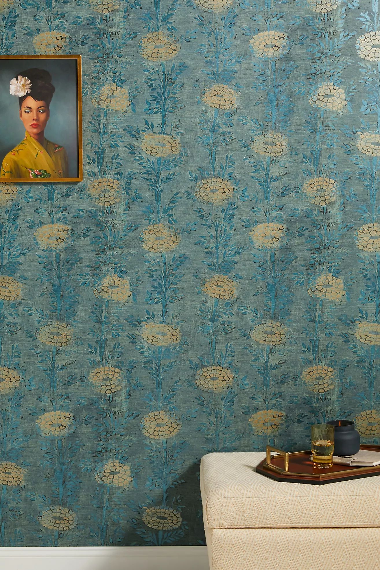 French Marigold Textured Wallpaper | Anthropologie (US)