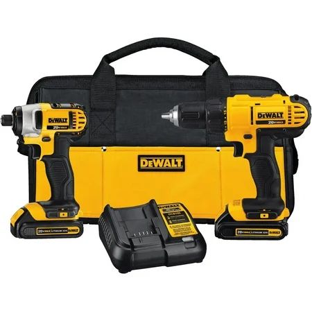 DEWALT 20V MAX Cordless Drill Combo Kit, 2-Tool (DCK240C2) | Walmart (US)