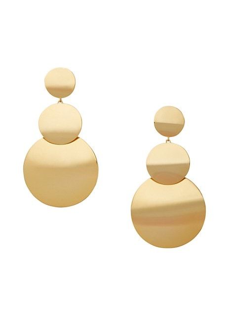 Liana Goldtone Stacked Disc Earrings | Saks Fifth Avenue