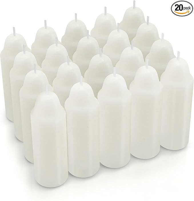 12-Hour White Candles Compatible with Candle Lanterns, Long-Burning Candles for Outdoor, Camping,... | Amazon (US)