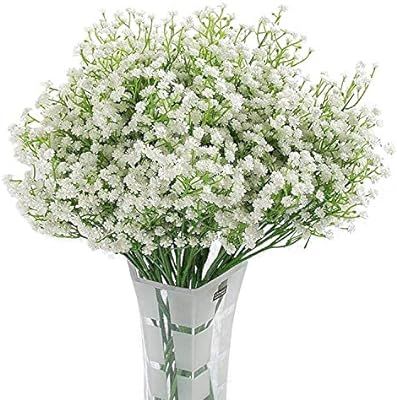 Homcomoda Artificial Flowers Babies Breath Flowers Fake Gypsophila Plants Bouquets for Wedding Ho... | Amazon (US)