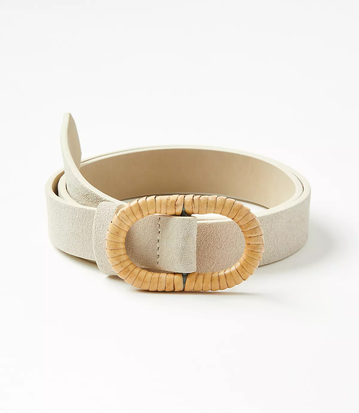 Suede Textured Buckle Belt | LOFT