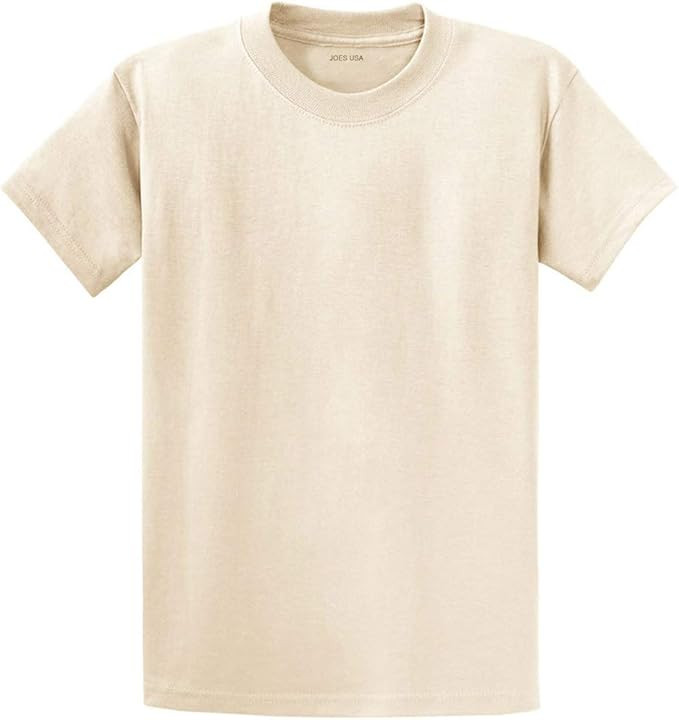 Joe's USA - Youth Heavyweight Cotton Short Sleeve T-Shirt | Amazon (US)