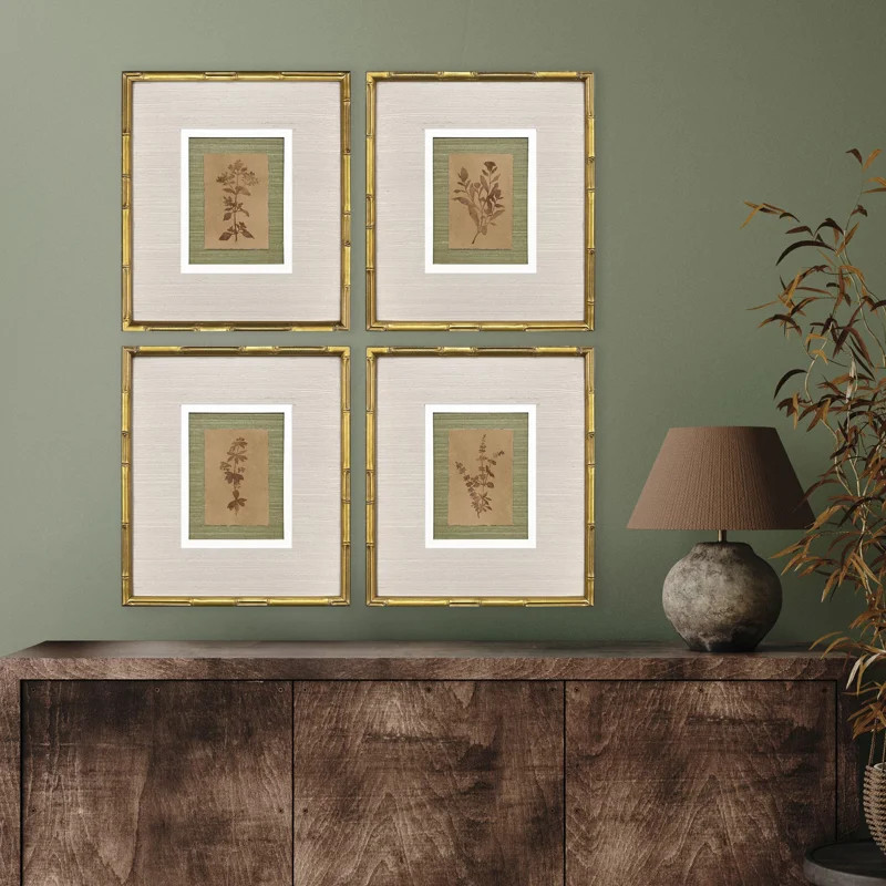 Organic Botanical II Framed Art (Set of 4) | Wayfair North America