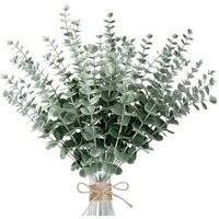 36Pcs Eucalyptus Stems Decor Artificial Leaves Faux Real Touch Fake Greenery Branches For Wedding | Etsy (US)