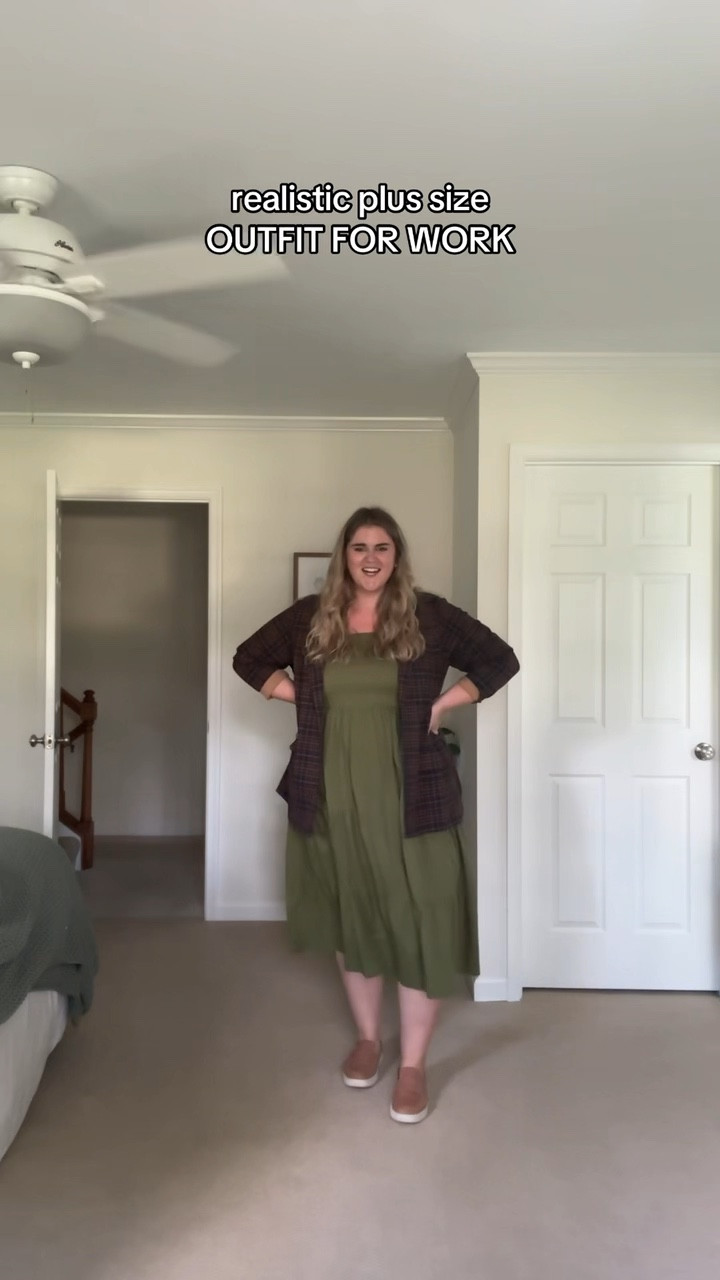 Office-ready (if I were to work in an office 😂). This chic and professional look is perfect if you're heading back to the office. I’m wearing a Carla Kiley Collection dress, Torrid blazer, and Vionic shoes. Perfect for a workday full of meetings or presentations! #WorkwearStyle #OfficeOutfit #LTKCurves #ProfessionalLook #PlusSizeWorkwear #ChicOfficeStyle


#LTKVideo #LTKWorkwear #LTKPlusSize