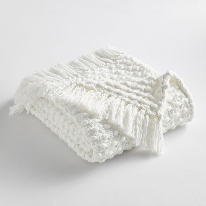 Bubble Hand Woven Throw Blanket | Pottery Barn Teen