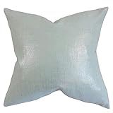 The Pillow Collection Florin Solid Baby Blue Down Filled Throw Pillow | Amazon (US)